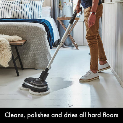 AirCraft PowerGlide Cordless Hard Floor Cleaner & Polisher Black + Extra Pads