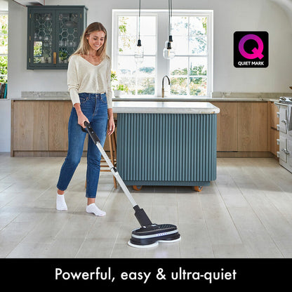 AirCraft PowerGlide Cordless Hard Floor Cleaner & Polisher Black + Extra Pads