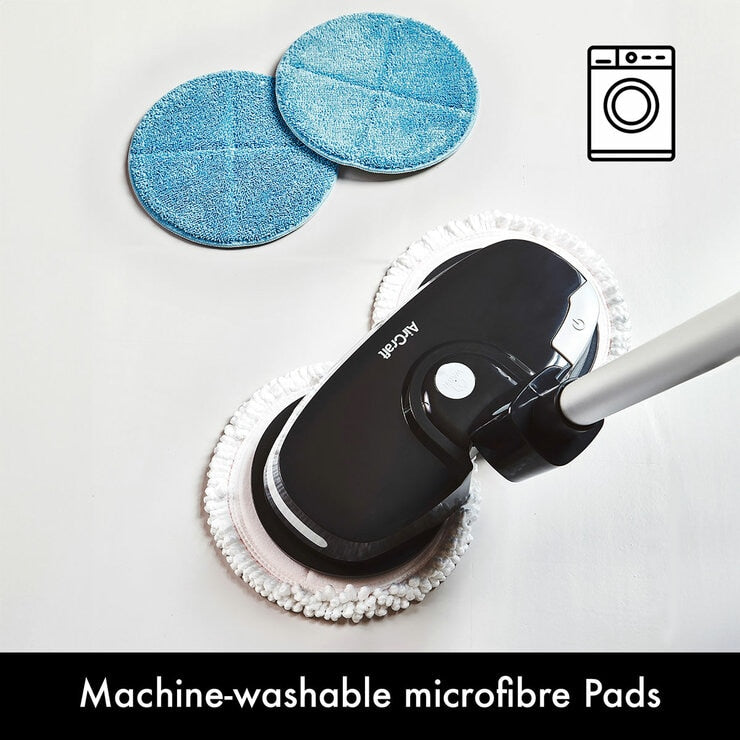AirCraft PowerGlide Cordless Hard Floor Cleaner & Polisher Black + Extra Pads