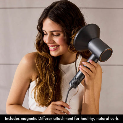 AirCraft Airmotion High Speed Ionic Hair Dryer - Heat Control & Diffuser, Grey