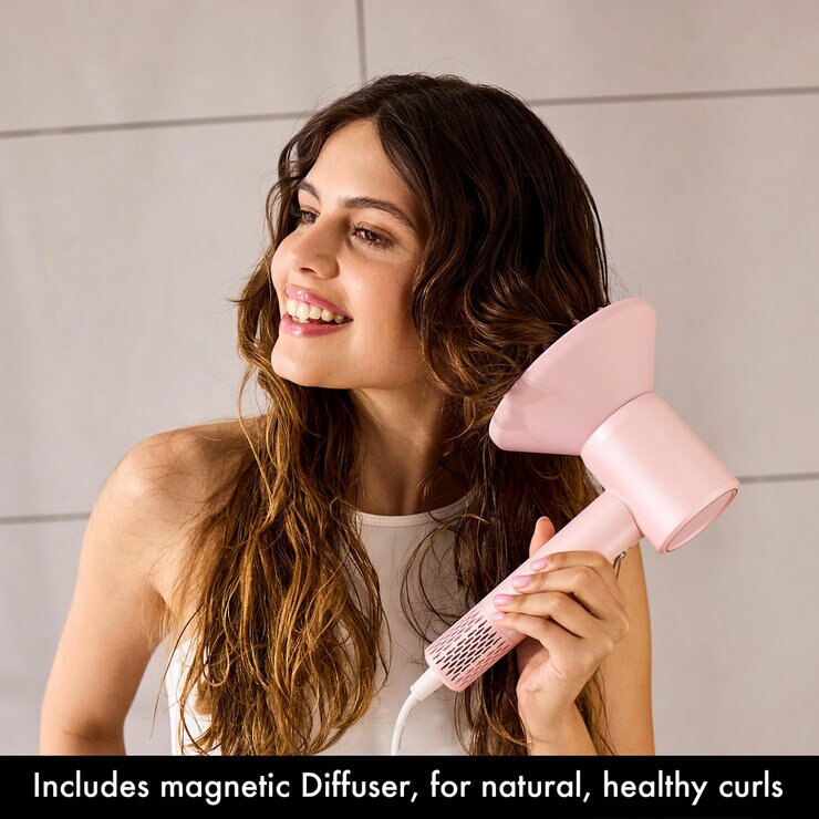AirCraft Airmotion High Speed Ionic Hair Dryer - Heat Control & Diffuser, Pink