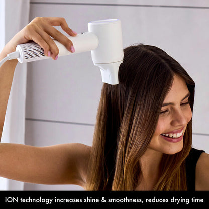 AirCraft Airmotion High Speed Ionic Hair Dryer - Heat Control & Diffuser, White