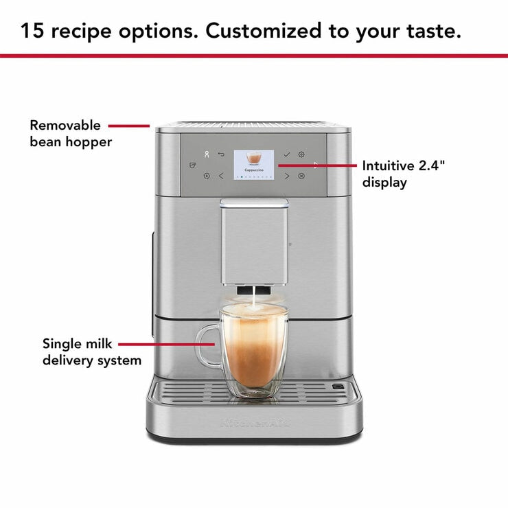 KitchenAid Fully Automatic KF6 Espresso Coffee Machine in Stainless Steel