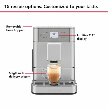 KitchenAid Fully Automatic KF6 Espresso Coffee Machine in Stainless Steel