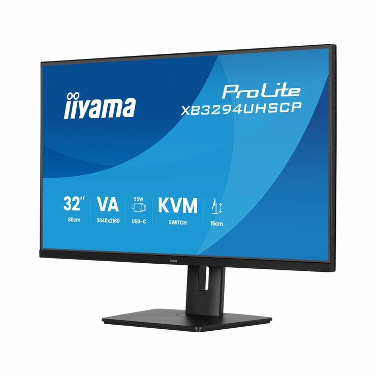 iiyama ProLite 32 Inch 60Hz 4K Ultra HD VA Monitor, XB3294UHSCP-B1