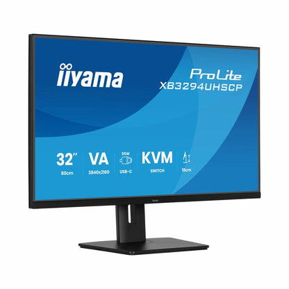 iiyama ProLite 32 Inch 60Hz 4K Ultra HD VA Monitor, XB3294UHSCP-B1