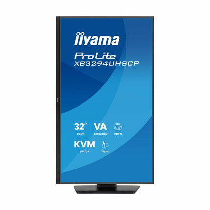 iiyama ProLite 32 Inch 60Hz 4K Ultra HD VA Monitor, XB3294UHSCP-B1