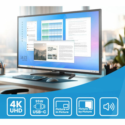 iiyama Prolite 43 Inch 60Hz 4K Ultra HD VA Monitor, X4373UHSU-B2