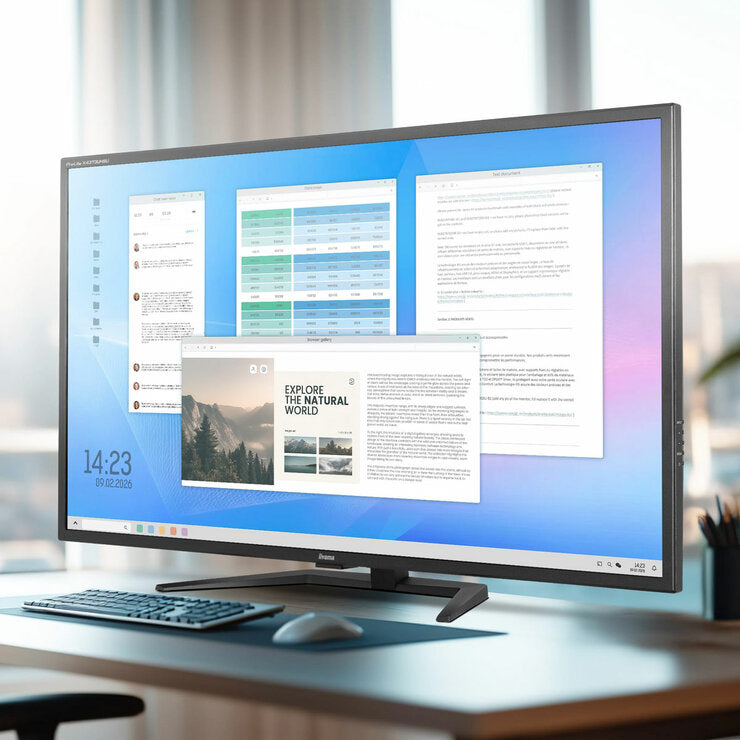 iiyama Prolite 43 Inch 60Hz 4K Ultra HD VA Monitor, X4373UHSU-B2