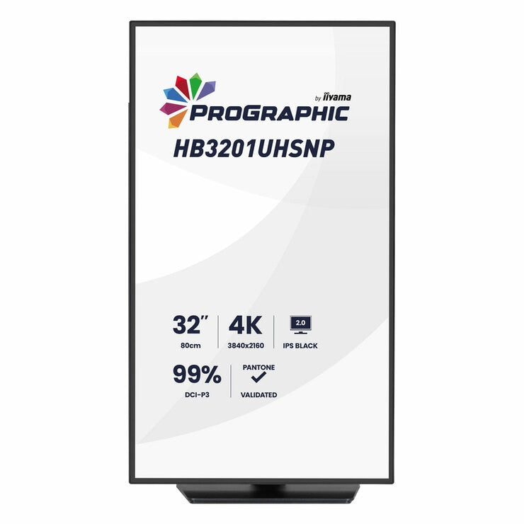 iiyama Prographic 32 Inch 60Hz 4K Ultra HD IPS Monitor, HB3201UHSNP-B1