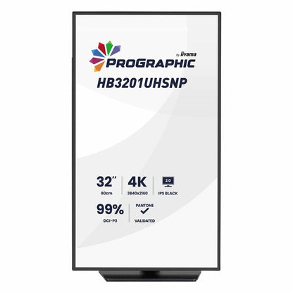 iiyama Prographic 32 Inch 60Hz 4K Ultra HD IPS Monitor, HB3201UHSNP-B1