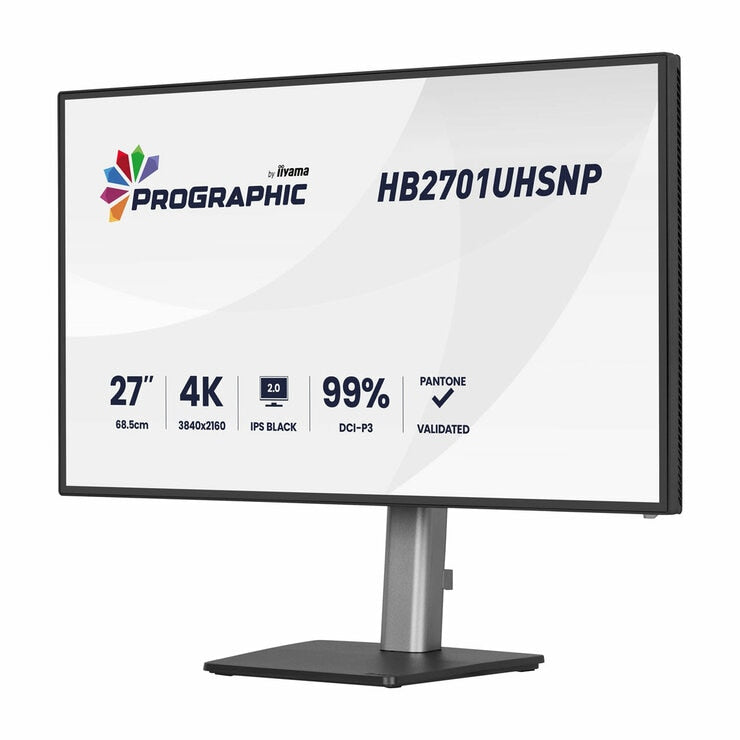 iiyama Prographic 27 Inch 60Hz 4K Ultra HD IPS Monitor, HB2701UHSNP-B1