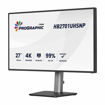 iiyama Prographic 27 Inch 60Hz 4K Ultra HD IPS Monitor, HB2701UHSNP-B1