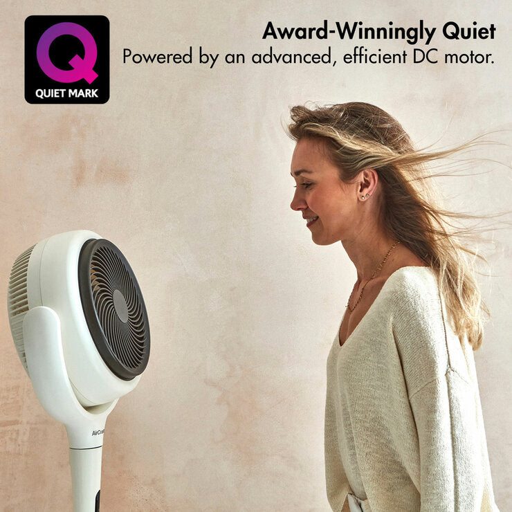 AirCraft LUME MIDI Ultra Quiet Air Circulator Table Fan with Remote & Backlight