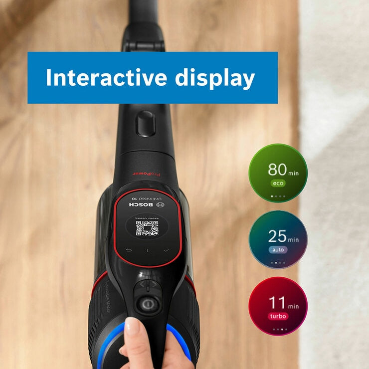 Bosch BCS1051GB Unlimited 10 ProPower Cordless Vacuum Cleaner in Black