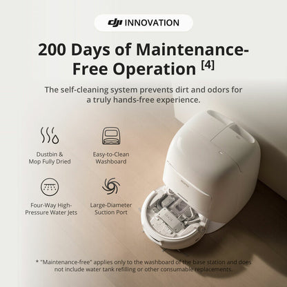 DJI Romo A Robot Vacuum & Mopping with Accessory Kit Bundle
