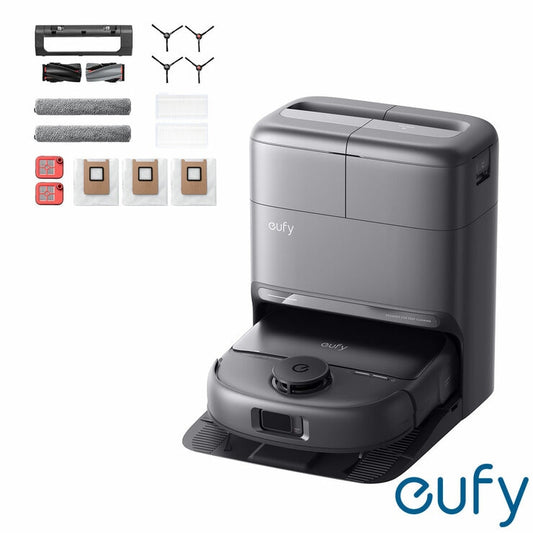Eufy T211AV11 X12 Pro Robot Vacuum & Mop with Accessory Kit Bundle in Black
