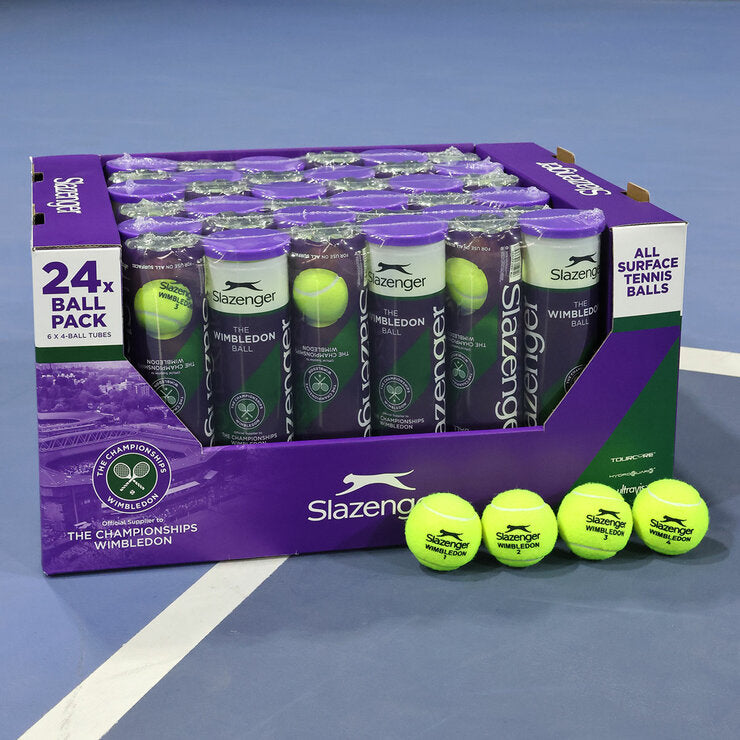 Slazenger Official Wimbledon Tennis Championship Ball - 24 Pack