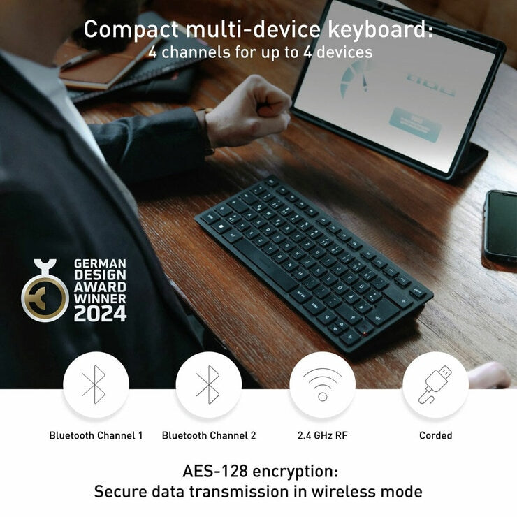 Cherry KW 9200 Mini Wireless Keyboard with Pouch
