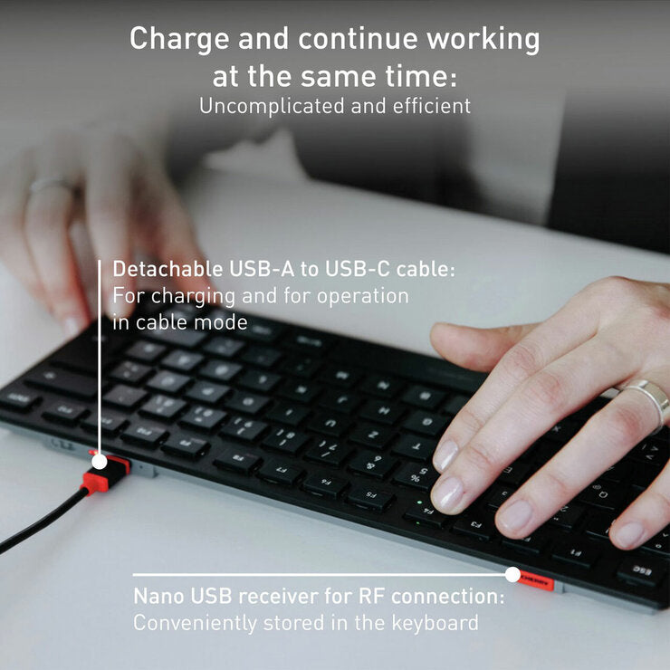 Cherry KW 9200 Mini Wireless Keyboard with Pouch