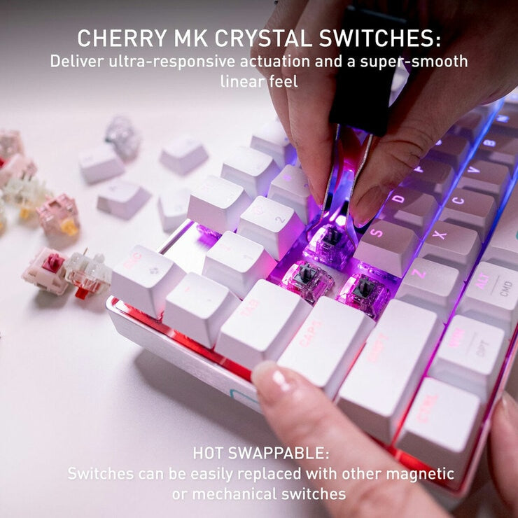 Cherry XTRFY MX 8.2 Pro TMR Gaming Keyboard in White