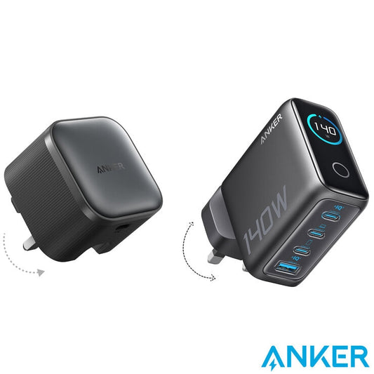 Anker Nano 45W Foldable USBC Charger & Anker Prime 140W USBC 4-Port GaN Charger