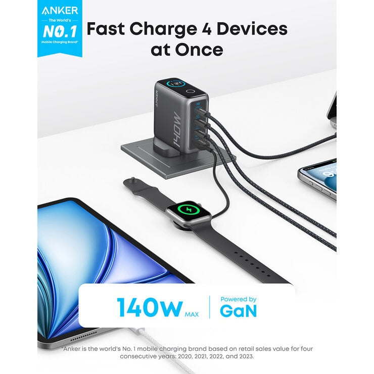 Anker Nano 45W Foldable USBC Charger & Anker Prime 140W USBC 4-Port GaN Charger