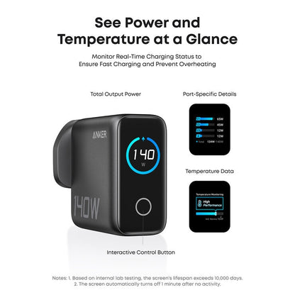 Anker Nano 45W Foldable USBC Charger & Anker Prime 140W USBC 4-Port GaN Charger