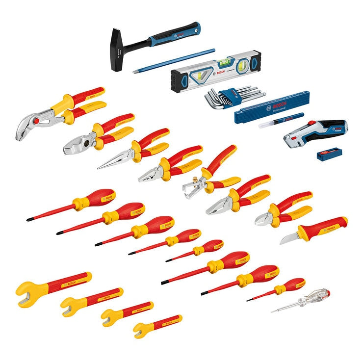 Bosch Professional 37 Piece VDE Hand Tool Set with Case