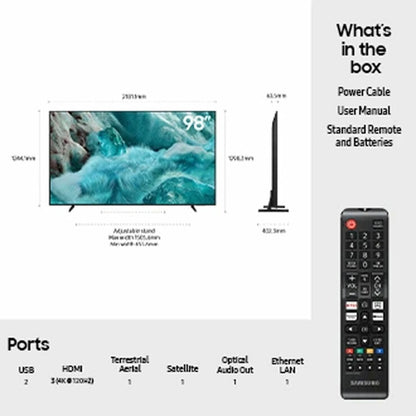 Samsung QE98Q7FAAUXXU 98 Inch QLED 4K Ultra HD Smart TV