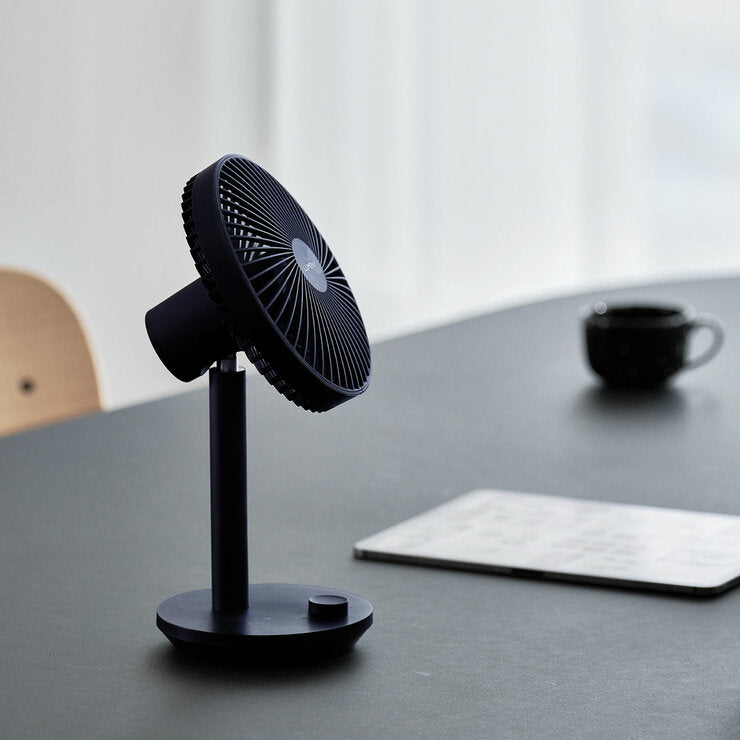 LUMENA Rechargeable Wireless Desktop Fan Stand 4, Pack of 2 Fans in Navy & White