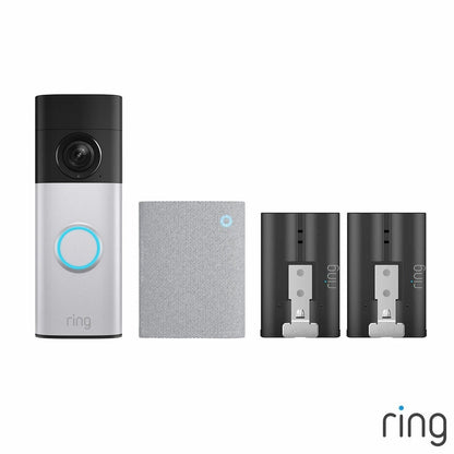 Ring Video Doorbell Plus (2nd Gen) with Chime (3rd Gen) & Additional Battery