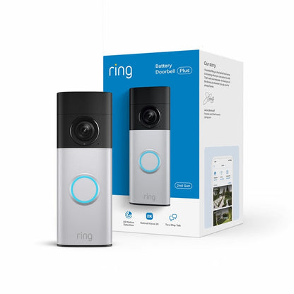 Ring Video Doorbell Plus (2nd Gen) with Chime (3rd Gen) & Additional Battery