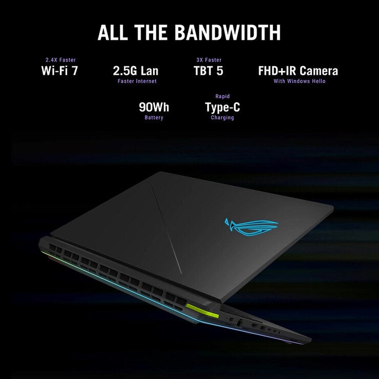 ASUS ROG Strix 18 Inch Gaming Laptop, Intel Ultra 9, 32GB, 1TB, RTX 5070 Ti