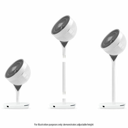 IRIS Woozoo STF-360DC-N 360 Pedestal Air Circulator in White/Grey