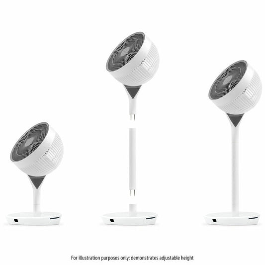 IRIS Woozoo STF-360DC-N 360 Pedestal Air Circulator in White/Grey