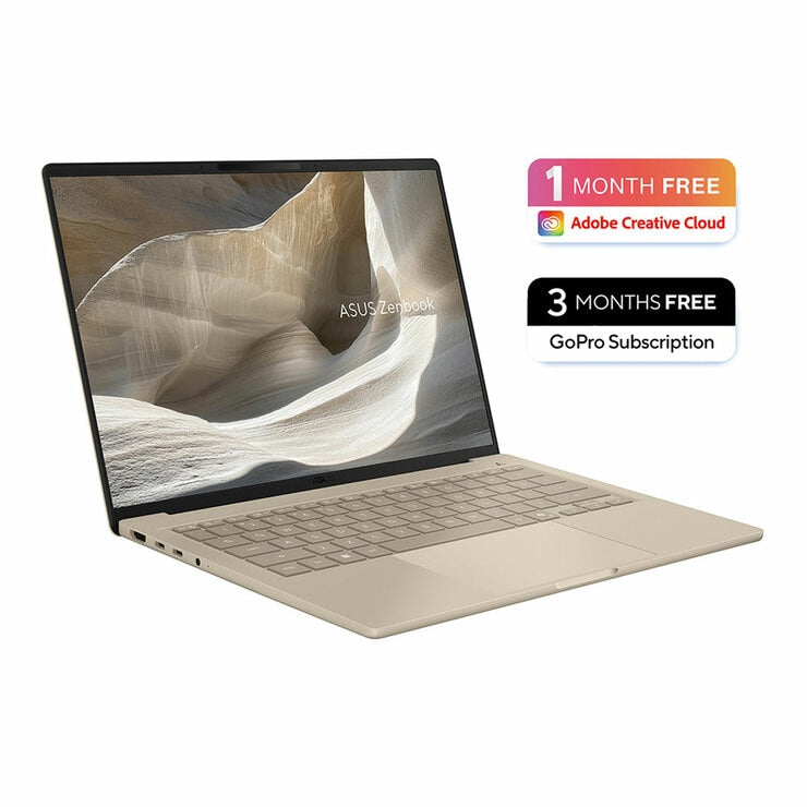 ASUS Zenbook UX3407NA-QD182W 14 Inch OLED Laptop, Snapdragon, 16GB RAM 512GB SSD