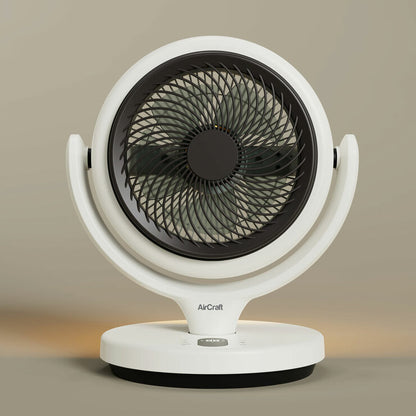 AirCraft LUME MINI Ultra Quiet Air Circulator Desktop Fan, Remote & Backlight