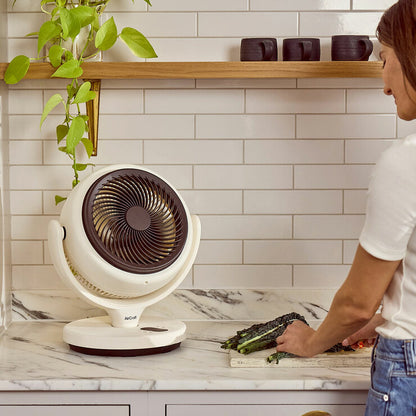AirCraft LUME MINI Ultra Quiet Air Circulator Desktop Fan, Remote & Backlight
