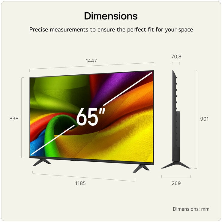 LG 65NU850B6LA 65 Inch 4K Ultra HD Smart TV