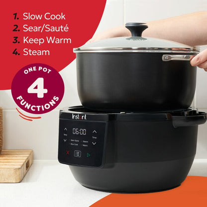 Instant Pot Superior 7.1L Slow Cooker in Black