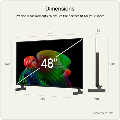 LG OLED48B65LA 48 Inch OLED 4K Ultra HD Smart TV