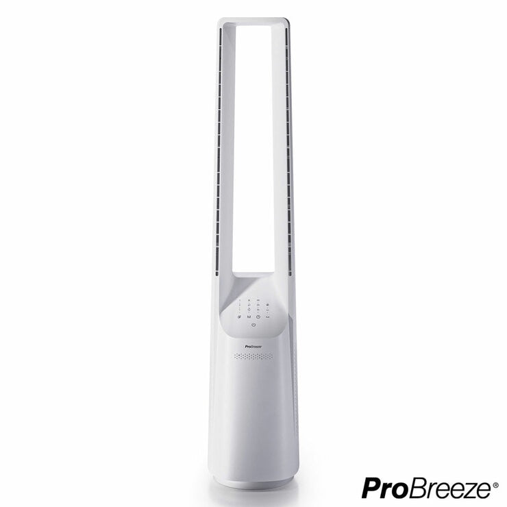 Pro Breeze 40 Inch Bladeless Tower Fan in White