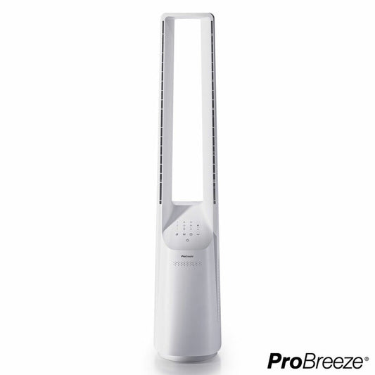 Pro Breeze 40 Inch Bladeless Tower Fan in White