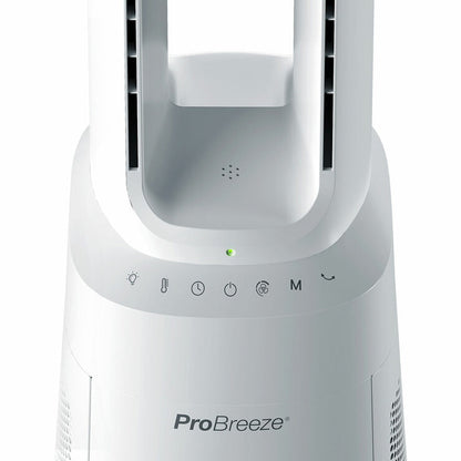 Pro Breeze OmniAir 41 Inch Premium Bladeless Tower Fan & Air Purifier in White