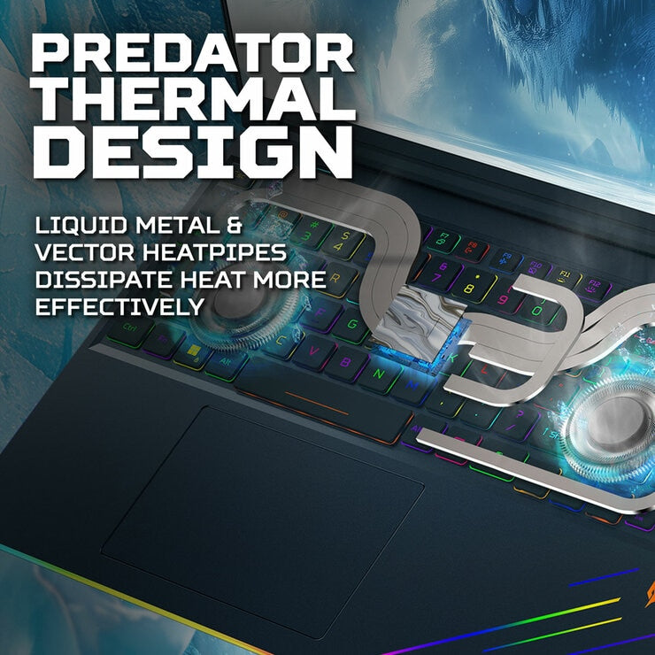 Acer Predator Helios AI Gaming Laptop 16 Inch OLED Core Ultra 9 64GB 1TB RTX5090