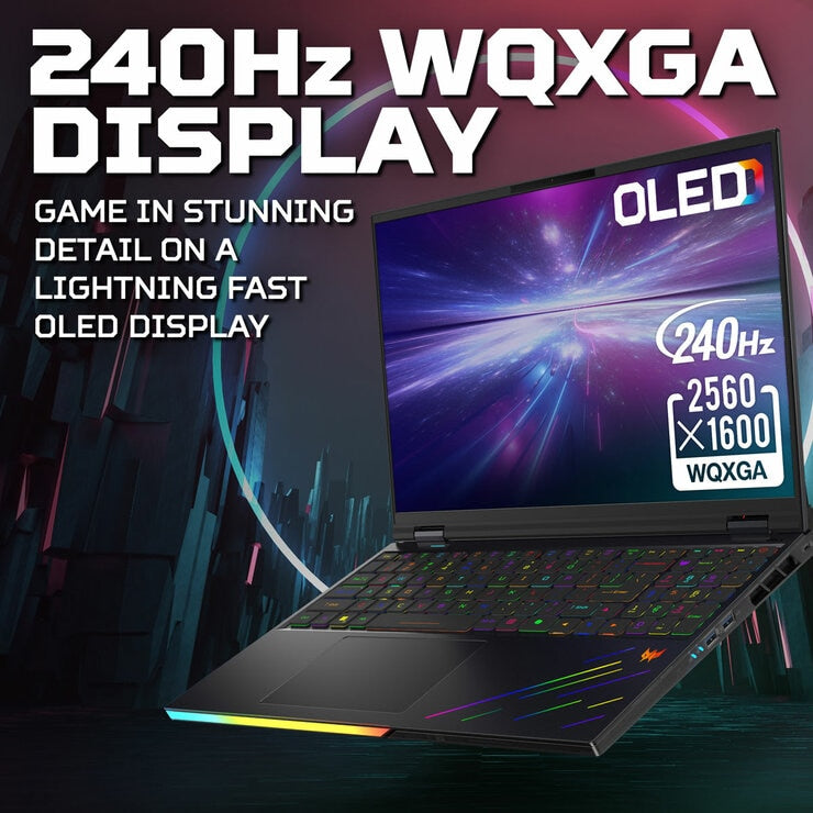 Acer Predator Helios AI Gaming Laptop 16 Inch OLED Core Ultra 9 64GB 1TB RTX5090