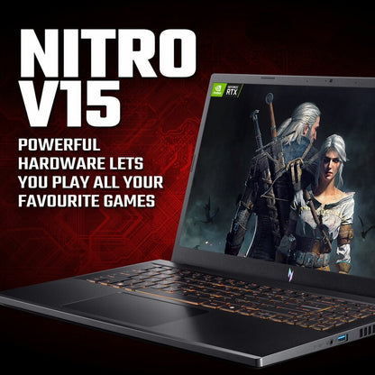 Acer Nitro V15 Gaming Laptop, 15.6 Inch Intel Core i5 16GB RAM 512GB SSD RTX4050