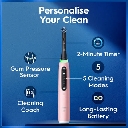 Oral-B iO Series 5 Electric Toothbrush in Pink