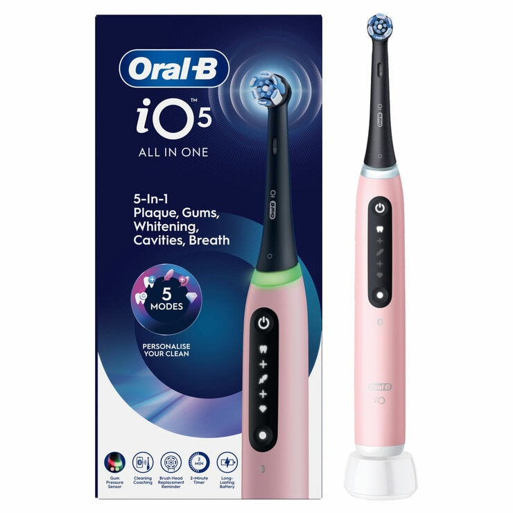 Oral-B iO Series 5 Electric Toothbrush in Pink